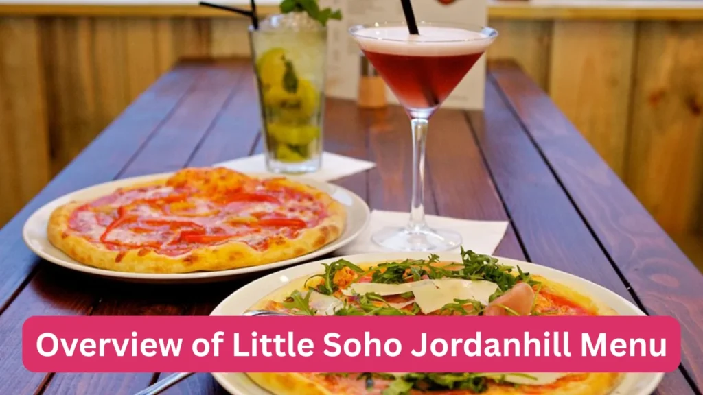 Overview of Little Soho Jordanhill Menu