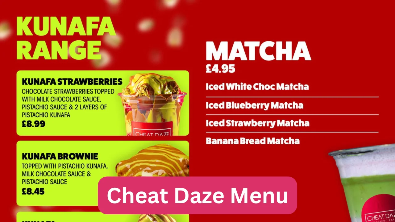 Cheat Daze Menu
