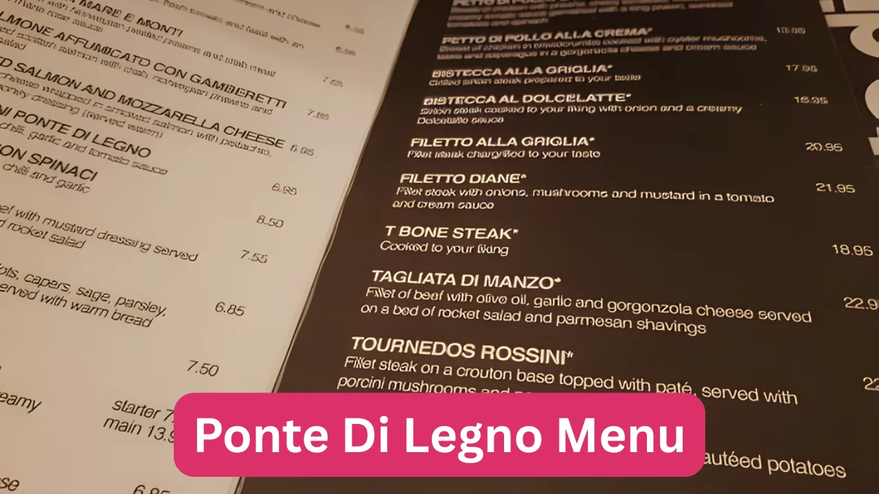 Ponte Di Legno Menu