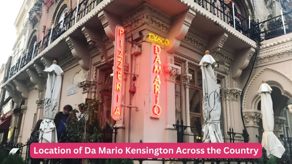 Location of Da Mario Kensington Across the Country
