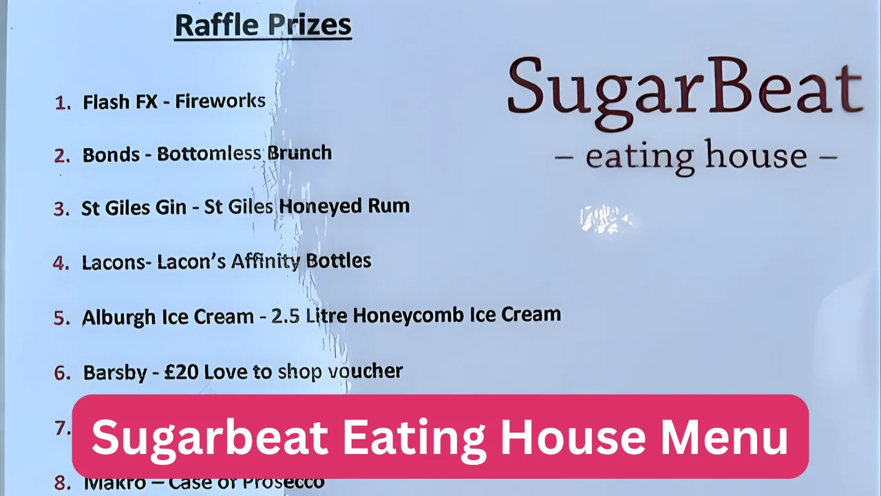 Sugarbeat Eating House Menu