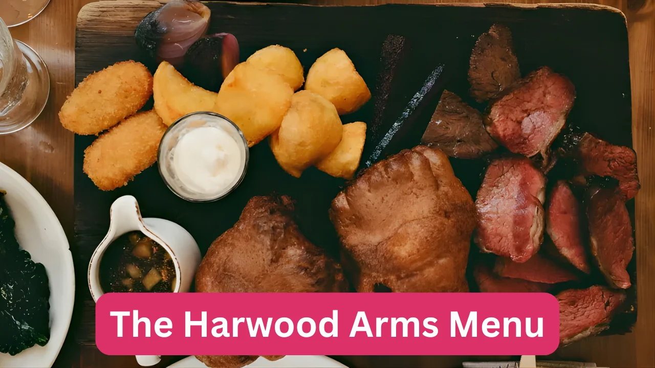 The Harwood Arms Menu