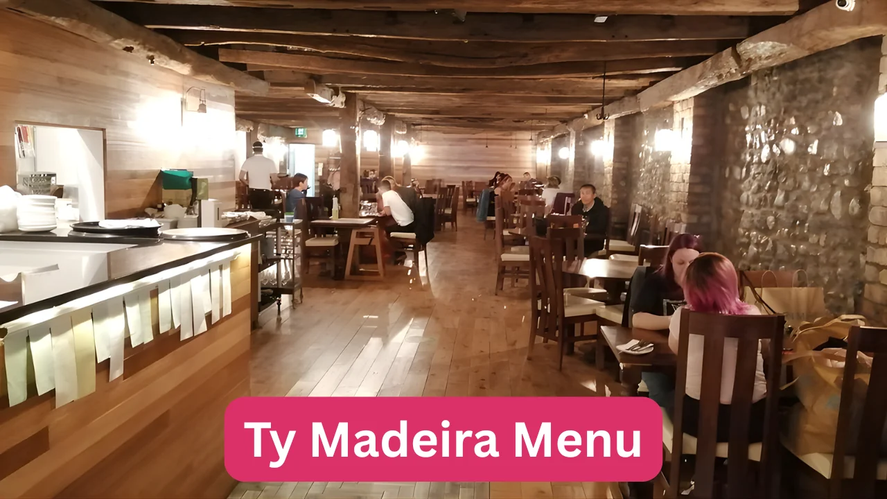 Ty Madeira Menu